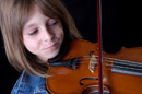 Girl playing violin